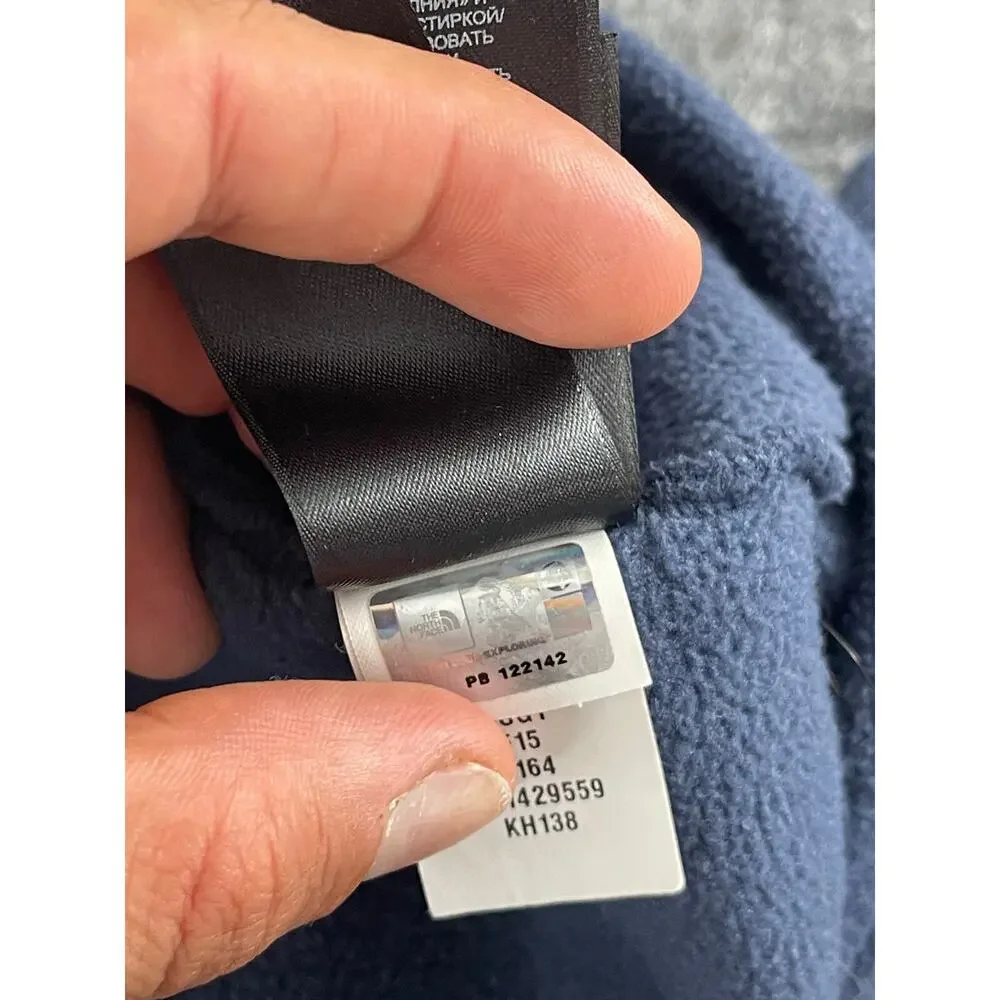 The North Face Jacket Mens Extra Large Blue Fleece Full Zip Sweater N253